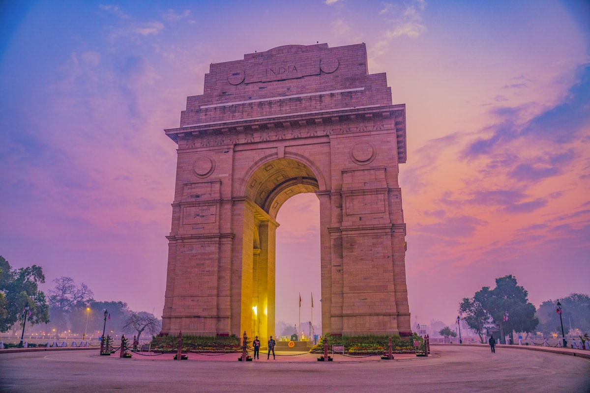 India Gate war memorial in Delhi