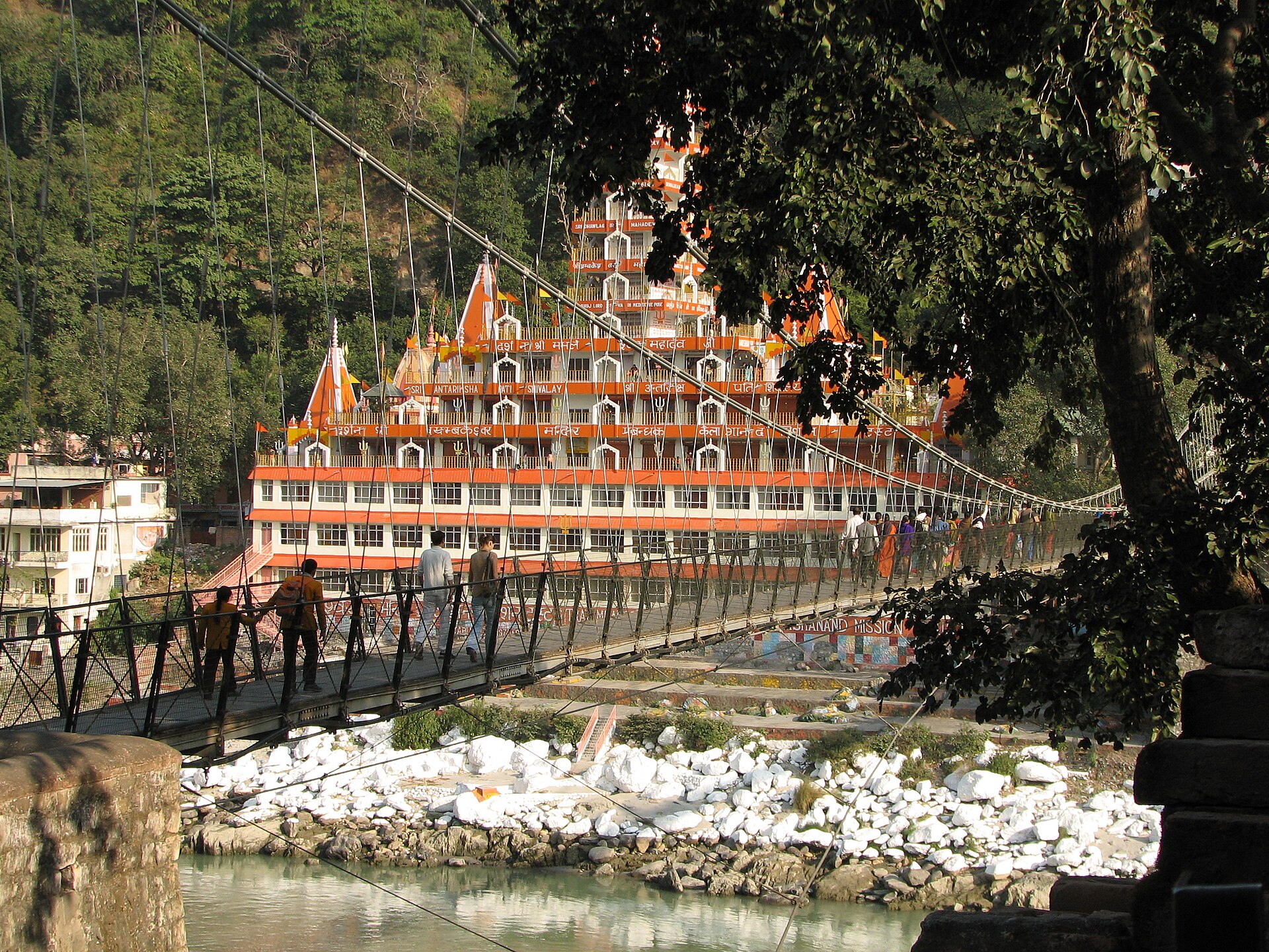The Ganges flowing through Rishikesh in the Himalayan foothills